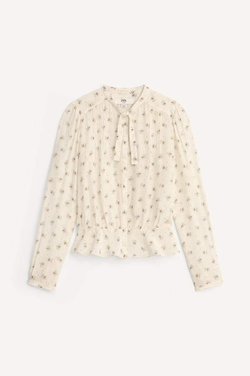 BLOUSE IMPRIMÉE À NŒUDS ÉDITION LIMITÉE