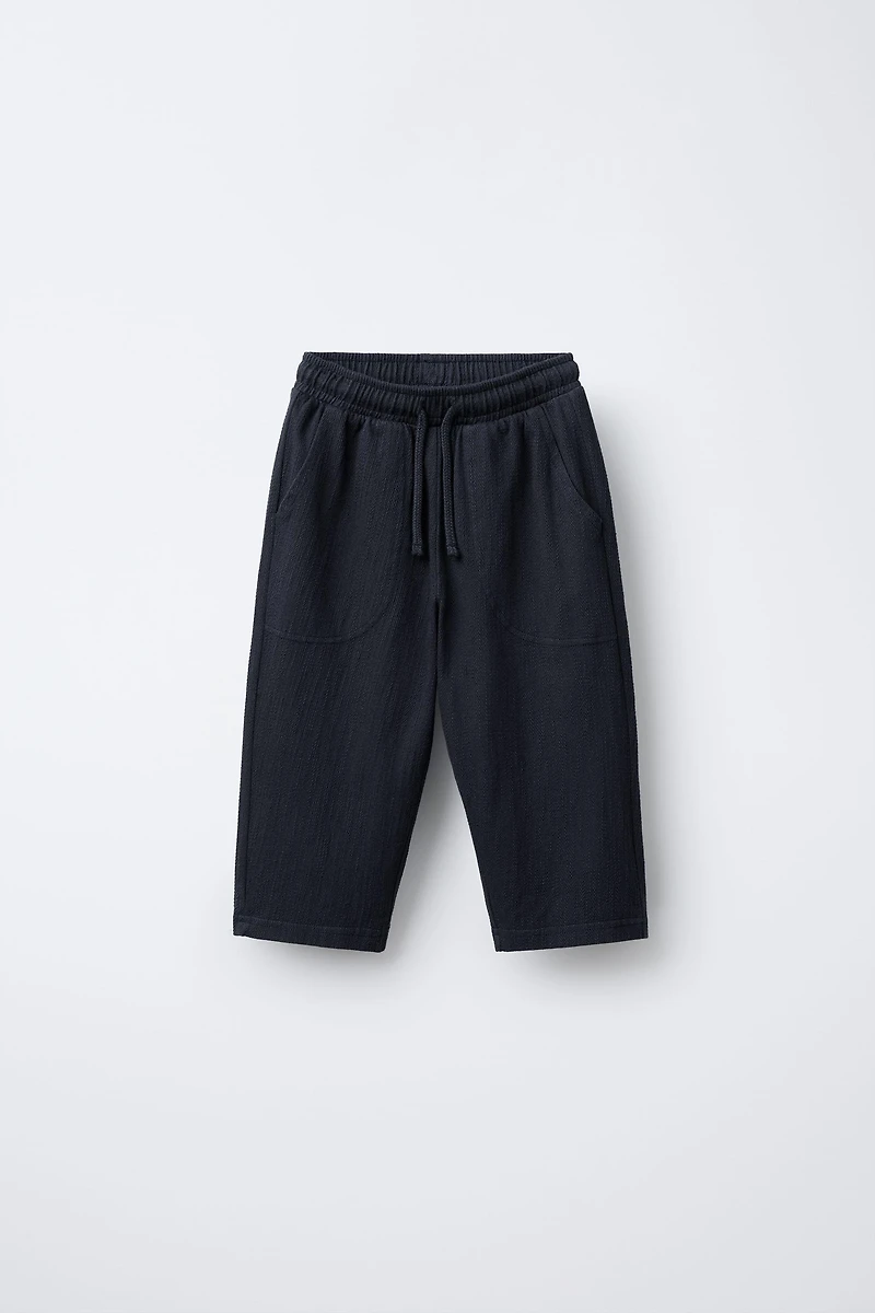 PANTALON STRUCTURÉ AVEC ÉTIQUETTE
