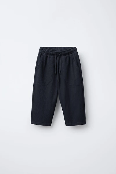 PANTALON STRUCTURÉ AVEC ÉTIQUETTE