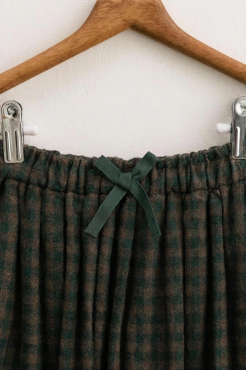 ZARA TIMELESS - JUPE À CARREAUX AVEC LAINE