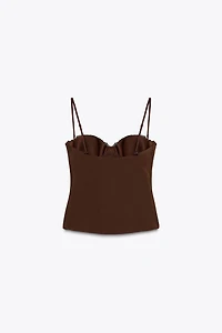 LACE BUSTIER TOP