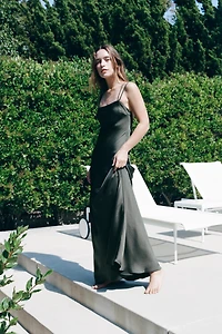 LIMITED EDITION SATIN LONG DRESS