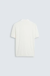 VISCOSE BLEND KNIT POLO SHIRT