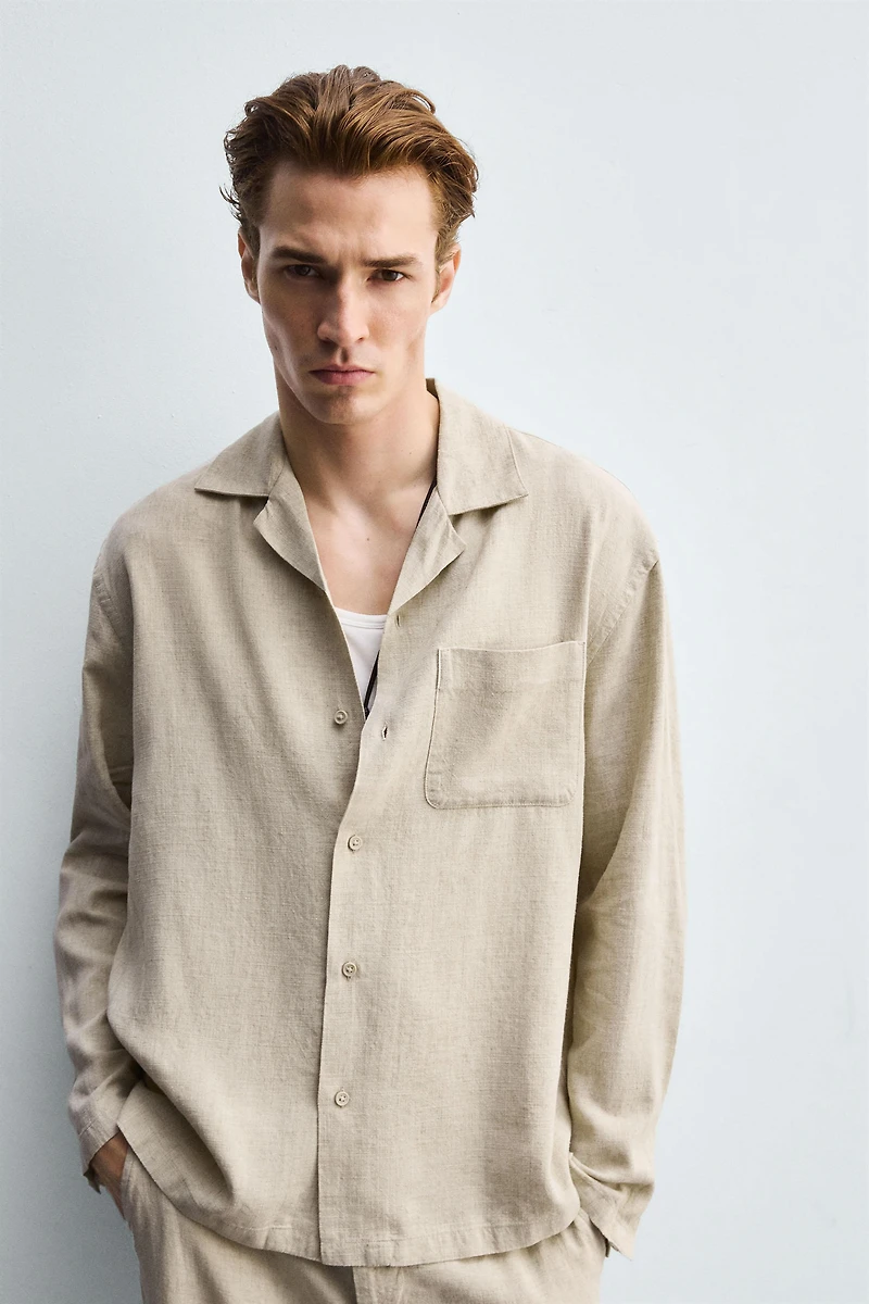 FLOWY LYOCELL - LINEN SHIRT