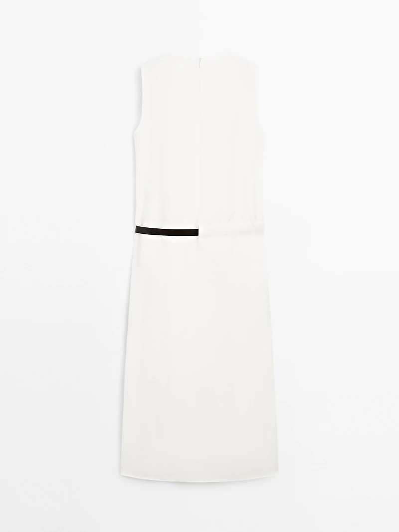 Robe midi avec ceinture