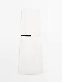 Robe midi avec ceinture