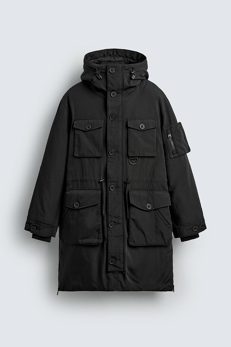 WATER REPELLENT PADDED TECHNICAL PARKA