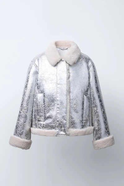 METALLIC DOUBLE-FACED JACKET