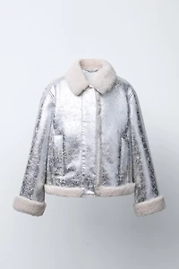 METALLIC DOUBLE-FACED JACKET