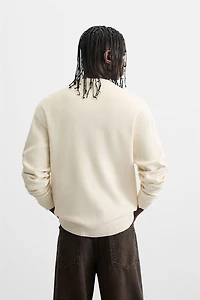 SOFT TEXTURED KNIT SWEATER