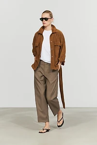 100% Wool Melange Suit Pants