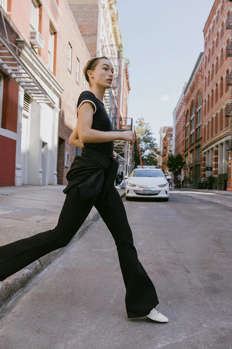 INTERLOCK FLARE PANTS