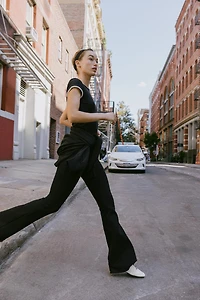 INTERLOCK FLARE PANTS