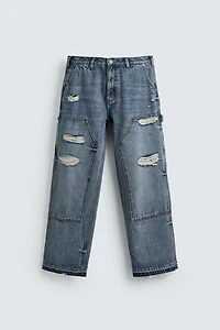 RELAXED FIT CARPENTER POCKET JEANS