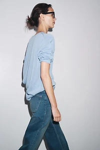 PULL OVERSIZE EN MAILLE UNIE