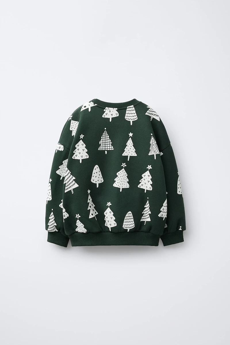 TREE PRINT SWEATSHIRT