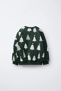 TREE PRINT SWEATSHIRT