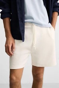 BERMUDA DE JOGGING TEXTURÉ
