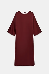 ZW COLLECTION SATIN EFFECT MIDI DRESS