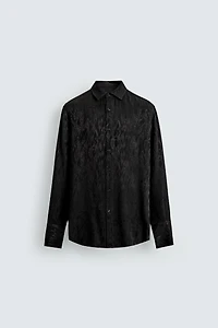 JACQUARD FLOWY SHIRT