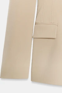 ONE-BUTTON TAILORED BLAZER