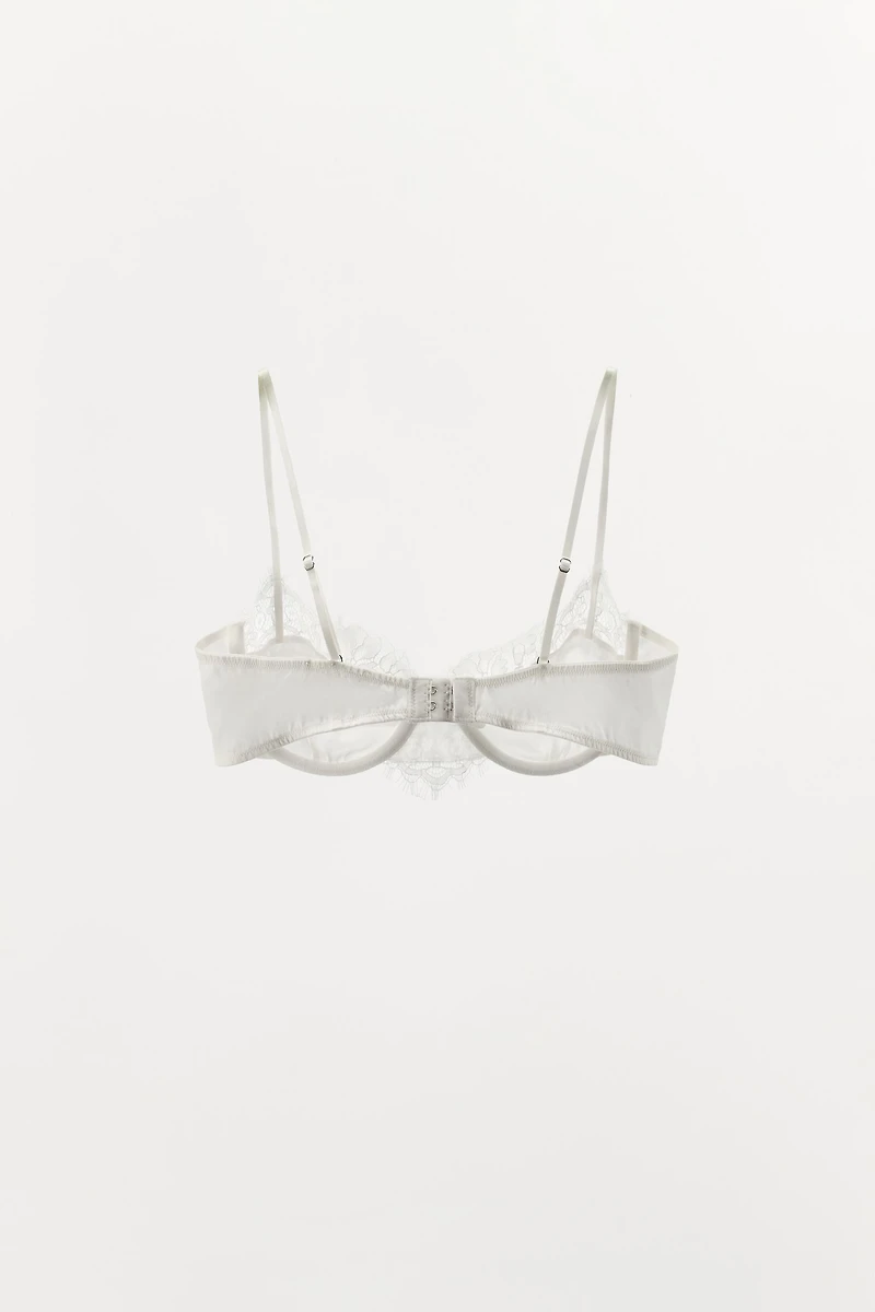 SILK LACE UNDERWIRE BRALETTE