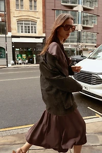 ROBE MI-LONGUE COL BÉNITIER AVEC CEINTURE