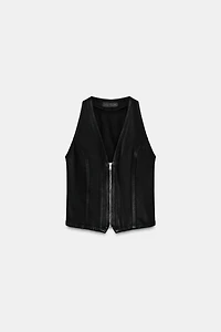 Z1975 COATED DENIM VEST