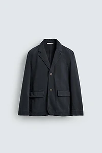 RELAXED FIT COTTON BLAZER