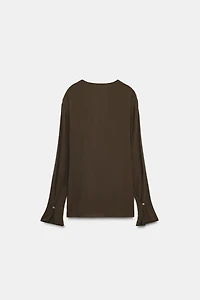 BLOUSE FLUIDE DRAPÉE ZW COLLECTION