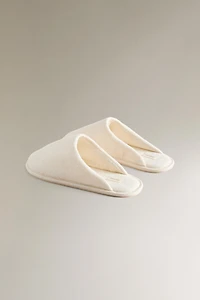 JACQUARD MULE SLIPPERS