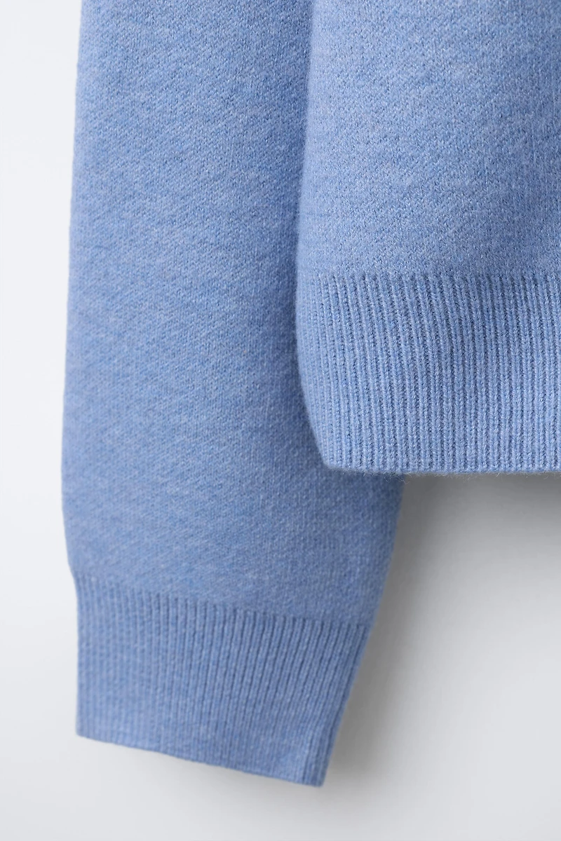 HOODED KNIT JUMPER