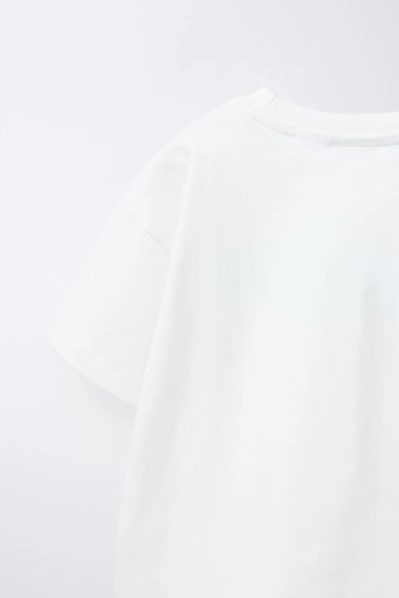 SNOOPY PEANUTS™ EMBROIDERED PRINT T-SHIRT