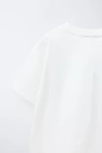 SNOOPY PEANUTS™ EMBROIDERED PRINT T-SHIRT