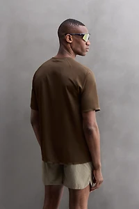 OPEN KNIT STRUCTURE T-SHIRT