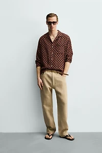 FLUID GEOMETRIC PRINT SHIRT