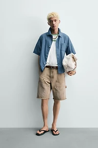 BERMUDA RELAXED FIT POCHE CARPENTIER