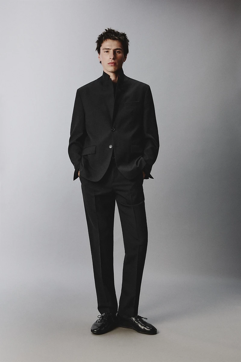 WOOL BLEND SUIT BLAZER