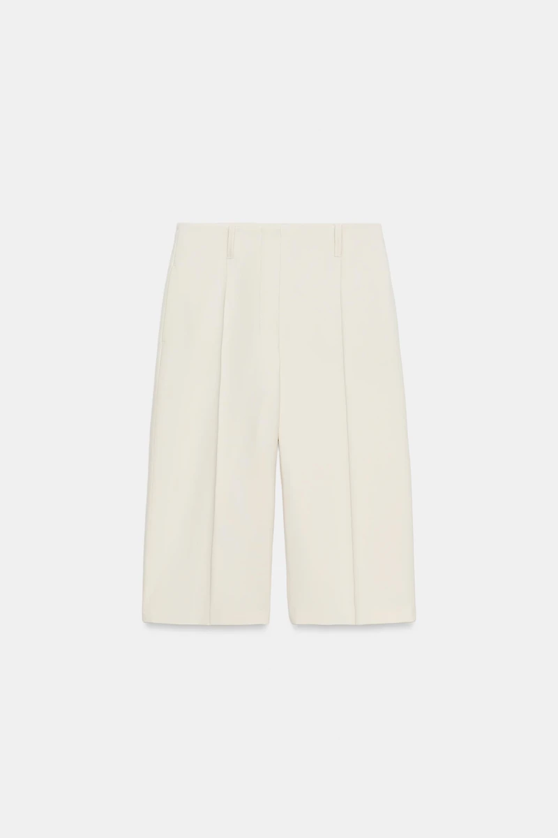 ZW COLLECTION STRAIGHT DARTED BERMUDA SHORTS