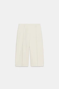 ZW COLLECTION STRAIGHT DARTED BERMUDA SHORTS