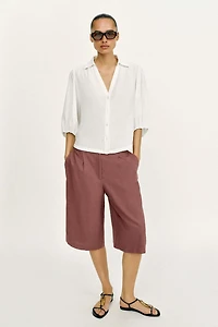 GINGHAM LINEN SHIRT