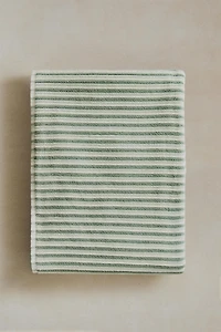 SERVIETTE DE BAIN TEXTURE RAYURES COLORÉES