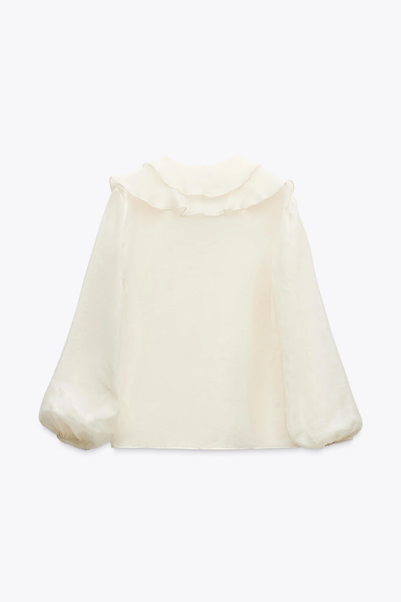 ZW COLLECTION RUFFLED SHIRT