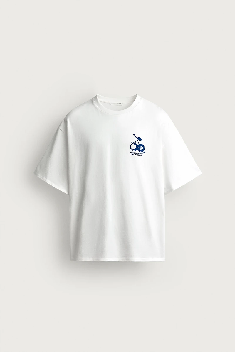 CONTRAST GRAPHIC RELAXED FIT T-SHIRT