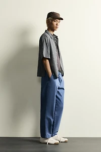 RELAXED FIT JACQUARD CHECK SHIRT