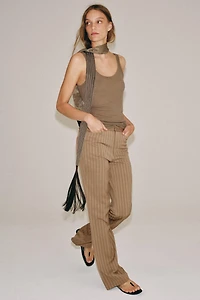 PANTALON FLARE À RAYURES ZW COLLECTION