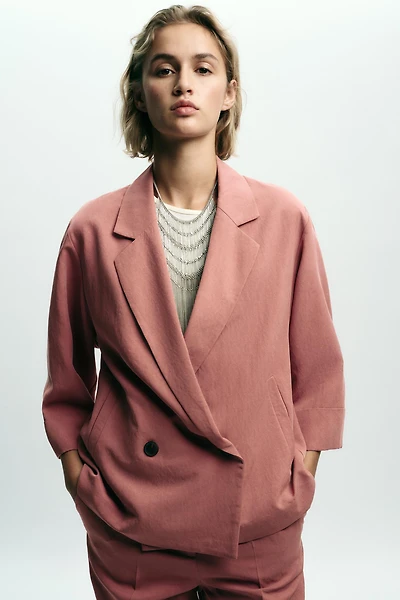 BLAZER CROISÉE MANCHES 3/4