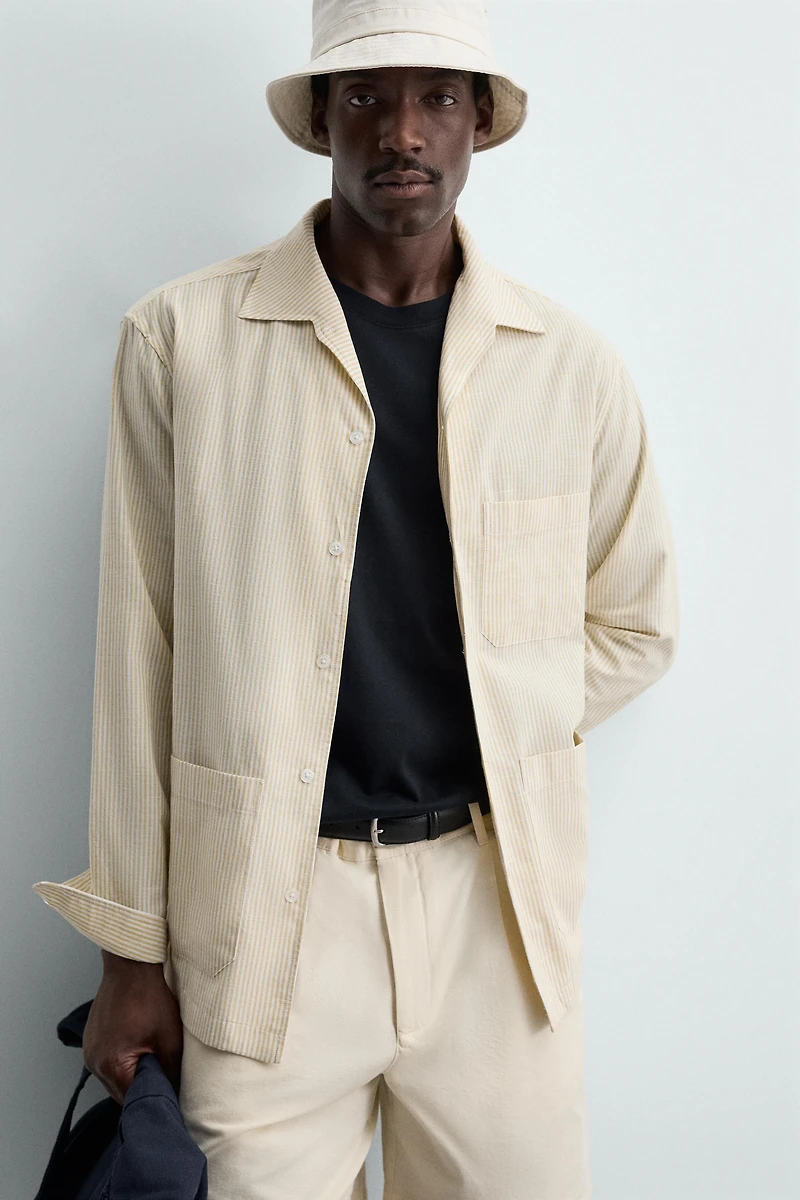 STRIPED OVERSHIRT