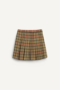 HOUNDSTOOTH WOOL BLEND SKIRT LIMITED EDITION