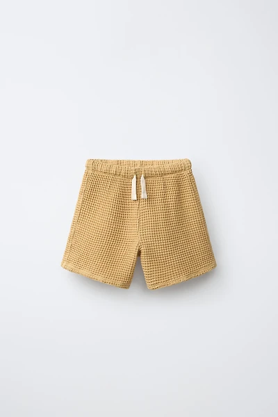 PLAIN WAFFLE SHORTS